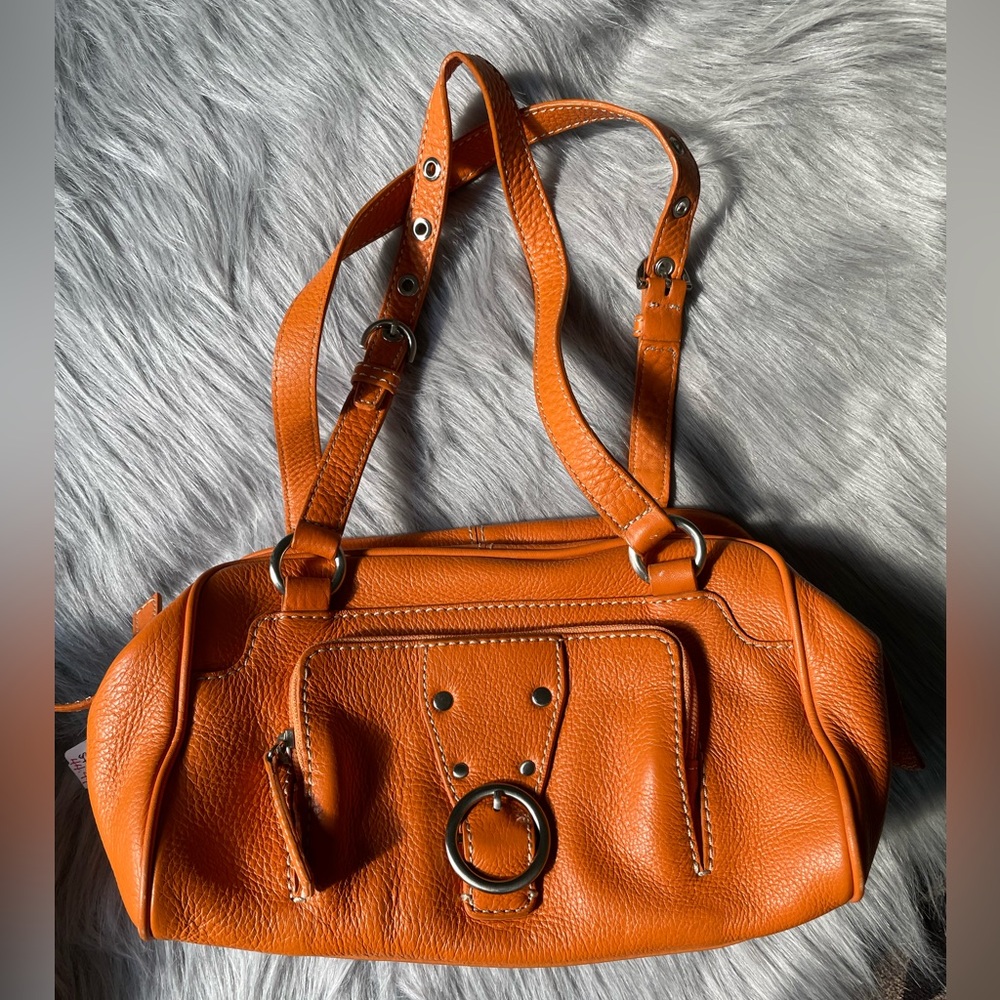 NWT Talbots Orange Genuine Leather Purse